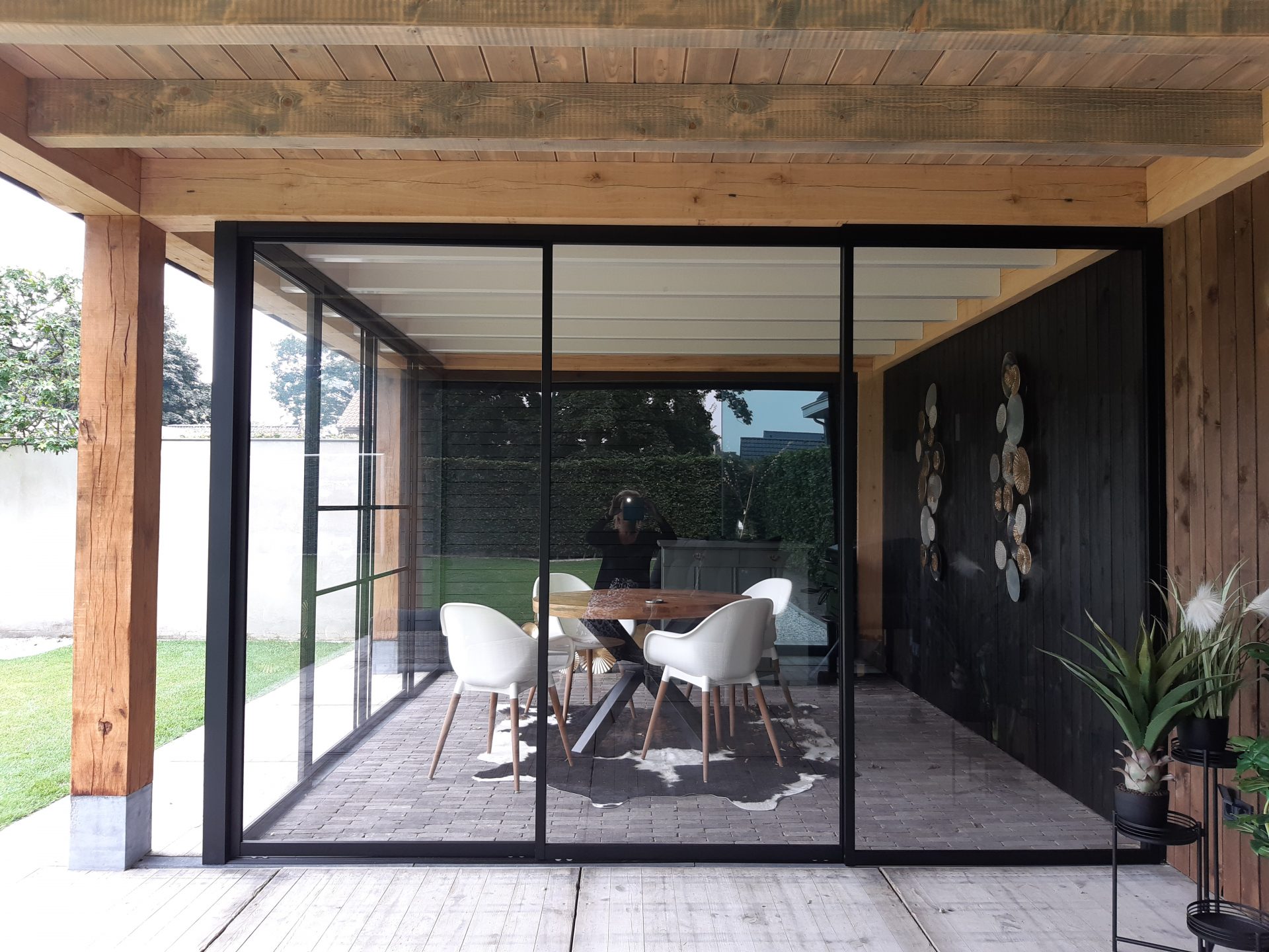 plotseling toelage Dicteren Steel look - Glazen schuifwand - Veranda en Tuinkamer