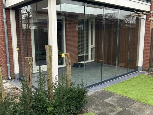 Veranda modern met glazen deuren 35 Uden