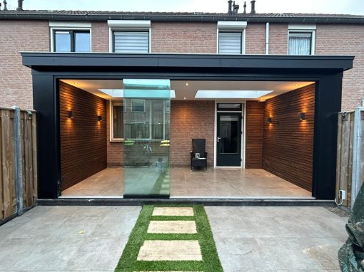 Veranda modern met glazen deuren 36 Venray