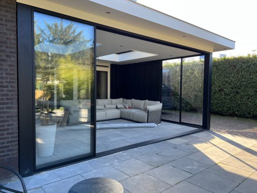 Veranda modern met Steellook schuifdeuren 37 Gennep