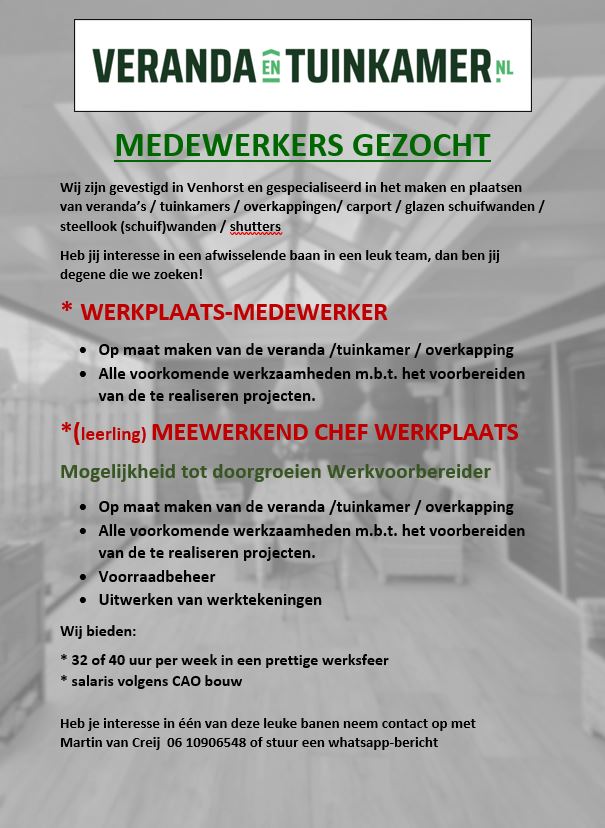 advertentie personeel 22-08-2023