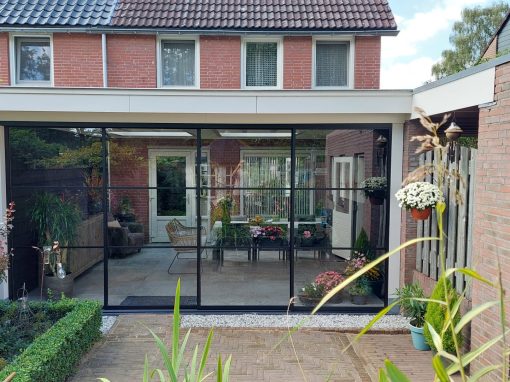 Veranda klassiek met Steellook schuifwanden 14A Boekel