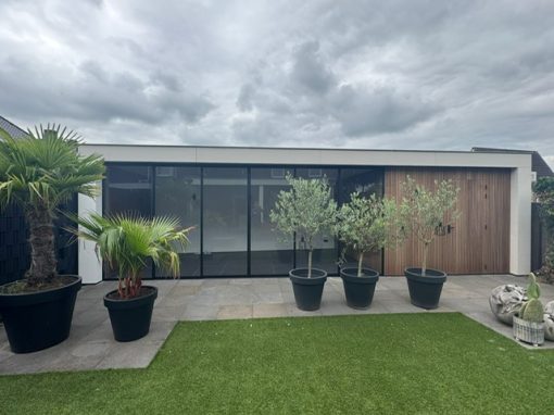 Overkapping 6A met Bergruimte en Steellook schuifdeuren Elsendorp